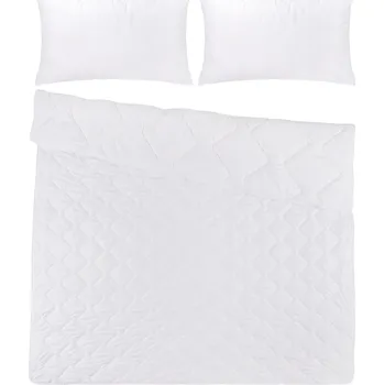 přikrývka LIVARNO home Sada polštářů, 70 x 90 cm a celoroční prošívané přikrývky, 220 x 240 cm, 3dílná