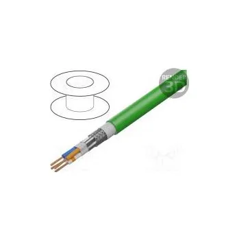elektrický kabel HELUKABEL 82838 Vodič pro přenos dat HELUKAT® 100S,SF/UTP 4x1x26AWG zelená