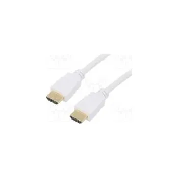 Video kabel Cable HDCP 2.2,HDMI 1.4 HDMI plug,both sides PVC 3m white