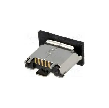 Datový kabel Zásuvka USB B micro SMT PIN 5 V USB 2.0 zlacený