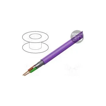 elektrický kabel HELUKABEL 800648 Vodič PROFIBUS 1x2x24AWG lanko Cu PVC fialová není