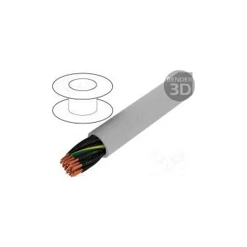 Elektroinstalační materiál HELUKABEL 23342 Vodič JZ-500-PUR 34G0,75mm2 nestíněný 300/500V Cu lanko šedá