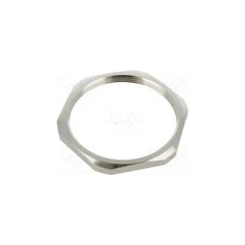 Matice HUMMEL 1.161.6300.50 Matice M63 mosaz nikl Thk 6mm Klíč 70mm Závit metrický GM-MS