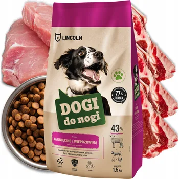 Krmivo pro psa Krmivo pro psa 1,5 kg Suché jehněčí s vepřovým masem Lincoln Lepší trávení