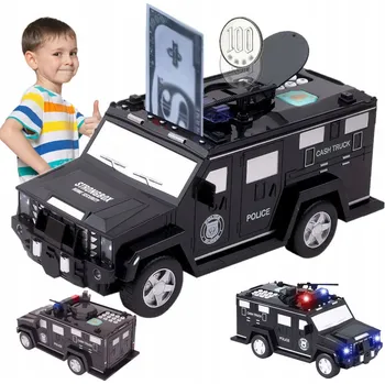 Pokladnička Sejf Pokladnička Auto na Mince Bankovky s PIN kódem