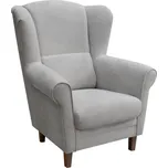 Křeslo ušák GALA šedá