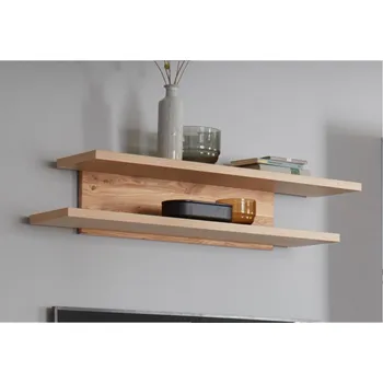 police DUBLIN - nástěnná polička divoký DUB masiv DUBLIN8