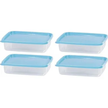 Dóza na potraviny Dóza obdélníková MagicHome, sada 4 ks, 1000 ml, 21,5x15,5x5,5 cm, Lunchbox