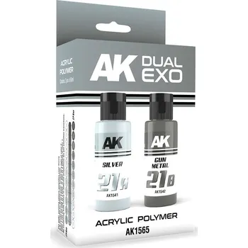 AK Interactive SILVER & GUN METAL DUAL EXO Set 21