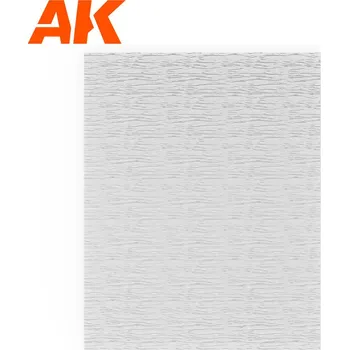 Modelářská barva AK Interactive Water Sheet Transparent Running Water 245 x 195mm