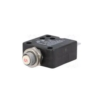 modulární přístroj a rozvaděč Jistič Ujmen 250VAC 50VDC 5A SPST-NC Póly 1 na panel Ø11,2mm