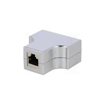 Elektrická zásuvka Zásuvka rozbočovač stíněný,trojitý Uspořádání výv 8p8c