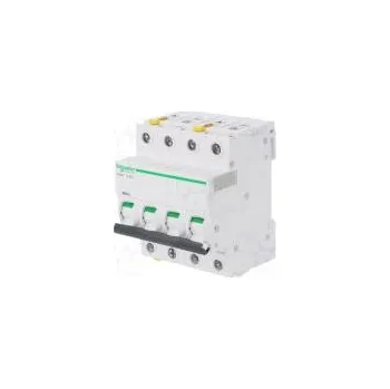 Jistič Jistič 400VAC Ijmen 63A Póly 4 DIN Průběh C 10kA IP20 iC60H