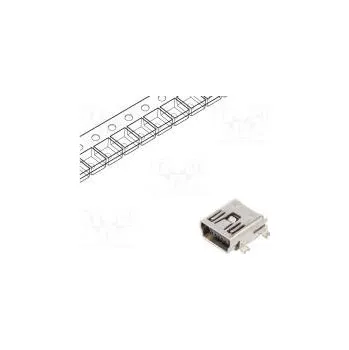Elektrická zásuvka Zásuvka USB B mini na PCB SMT,THT PIN 5 vodorovné V USB 2.0
