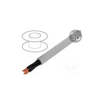 elektrický kabel HELUKABEL 23333 Vodič JZ-500-PUR 4x0,75mm2 nestíněný 300/500V Cu lanko šedá