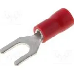 Koncovka vidličková M4 Ø 4,3mm 0,5÷1mm2 krimpovací na kabel