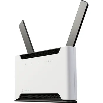Síťový prvek MikroTik Chateau 5G R17 ax 5G router, IPQ-6010 1,8GHz, 4× GbE RJ-45, 1× 2.5G RJ-45, 2,4GHz, 5GHz, LTE 20, 5G, 802.11a/b/g/n/ac/ax, 1× USB, 4×4 MIMO, RouterOS v7 L4, indoor S53UG+5HaxD2HaxD-TC&RG650E-EU