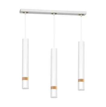 Dekorativní svítidlo Stropní svítidlo MILAGRO MLP6302, dřevo/bílá, 3 x GU10 - N JOKER