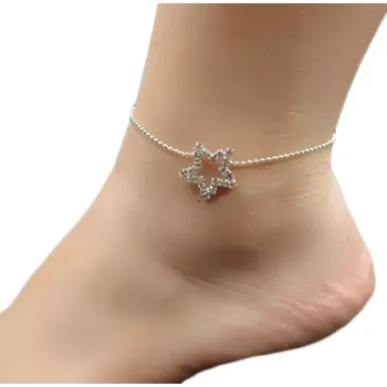 Řetízek Řetízek náramek na nohu s kamínky Star 10668