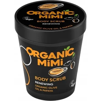 Tělový peeling ORGANIC MIMI regenerační tělový peeling Olivový olej a Papája, 250 g