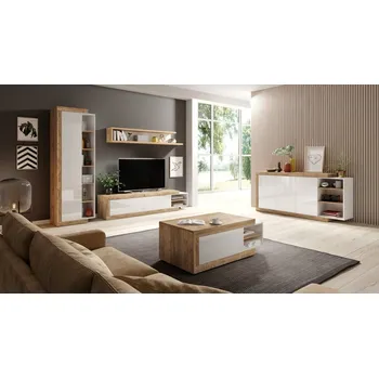 Komoda Nábytek do obývacího pokoje SINTRA dub Samdal/bílý lesk