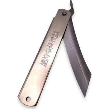 Kuchyňský nůž Japonský zavírací nůž Higonokami ZENKOU - celoocelový - 120 mm, stříbrný