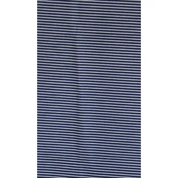 Bavlněná česká látka šíře 150cm - proužek 2mm - tm. modrá (50cm)