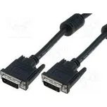 Cable dual link DVI-D (24+1) plug,both sides 2m black
