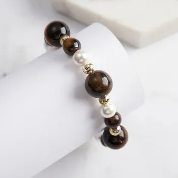 Náramek Majya Stříbrný náramek s přívěsky TYLER pozlacený Ag/; ≤18,10 g 11884