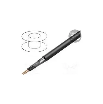 elektrický kabel BITNER SB2400 Vodič BiT 500 (ST) BLACK FR 2x0,5mm2 tienený,fólie Al-PET