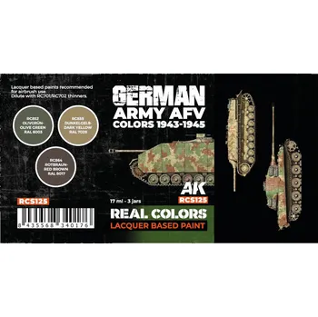 AK Interactive German Army AFV Colors 1943-1945 SET