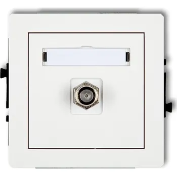 Elektrická zásuvka Anténní zásuvka nástěnná Karlik bílá