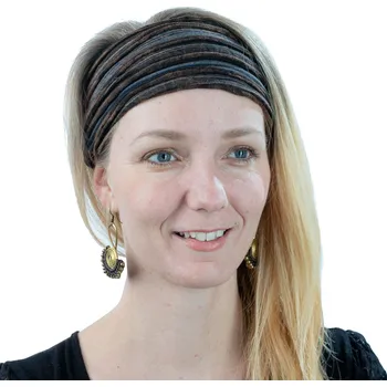 Šátek Látková čelenka Jalan Hutan, hnědá, Sittar