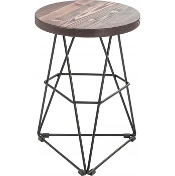 Taburet Taburet Loftie v odstínech hnědé, 48 cm