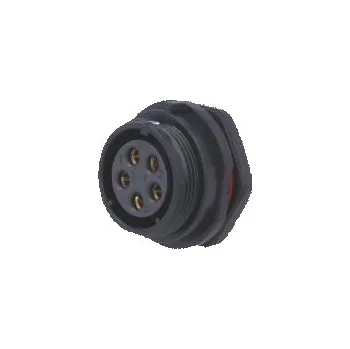 Elektrická zásuvka Zásuvka zásuvka SP21 PIN 5 IP68 pájení 500V 4mm2 30A
