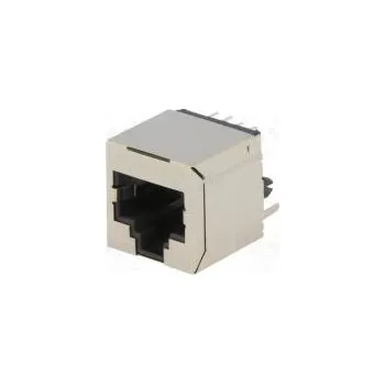 Elektrická zásuvka Zásuvka RJ45 PIN 8 Kat 5 stíněný Uspořádání výv 8p8c THT