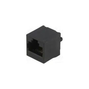 Elektrický konektor Zásuvka RJ45 PIN 8 Uspořádání výv 8p8c THT na PCB přímý