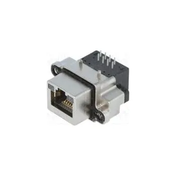 Elektrická zásuvka Zásuvka RJ45 UL94V-0 IP68 THT do panelu úhlové 90°
