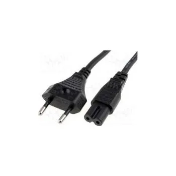 Napájecí kabel Kabel CEE 7/16 (C) vidlice,IEC C7 zásuvka PVC 3m černá 2,5A