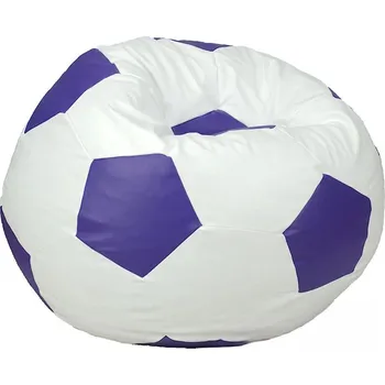 Taburet Sedací vak - míč 80 cm - bílá + světlefialová