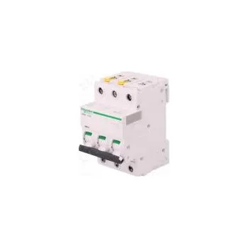 Jistič Jistič 400VAC Ijmen 6A Póly 3 DIN Průběh C 10kA IP20 1÷25mm2