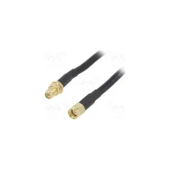 Elektrická zásuvka Kabel 50Ω 5m RP-SMA vidlice,RP-SMA zásuvka černá přímý