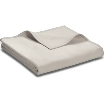 deka Deka Uno cotton silber 180 x 220 cm, Biederlack