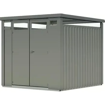 Zahradní domek KARIBU HOLZTECHNIK Plechový domek KARIBU OSTEN 2 (12510) šedý LG4467