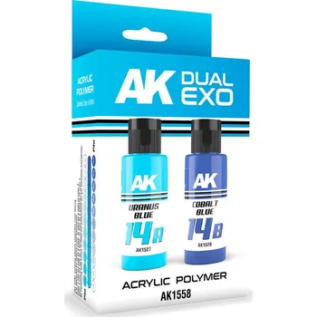 AK Interactive URANUS BLUE & COBALT BLUE DUAL EXO Set 14
