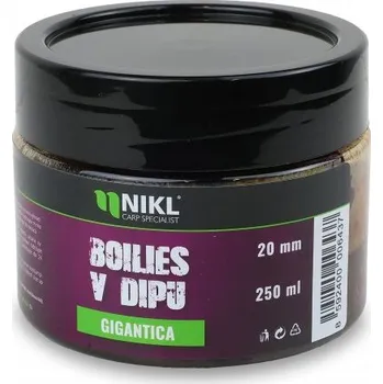 Boilies Karel Nikl Nikl Boilies v dipu Gigantica 250g Varianta: Nikl Boilies v dipu Gigantica - 20mm, 250ml