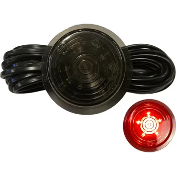 Příslušenství osvětlení automobilu LED světlo Gylle- zatmavené, červené, 24V, 6x LED