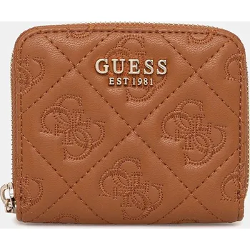Peněženka Peněženka Guess ADELASIA dámská, hnědá barva, SWQL96 58137 SWQL96.58137 88X, vel. ONE SIZE