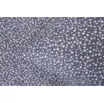 Podpěrová s.r.o. Krepové povlečení MODRÉ KYTIČKY tmavé Velikost: 140x200 cm (1 ks), 70x90 cm (1 ks)