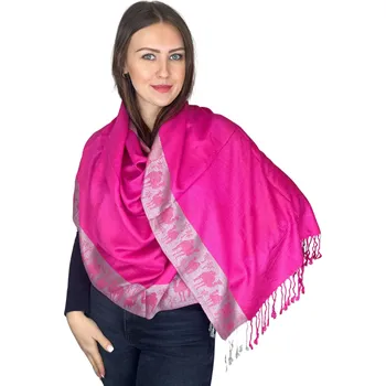 Šála Šál Pašmína - Camelia - Růžová